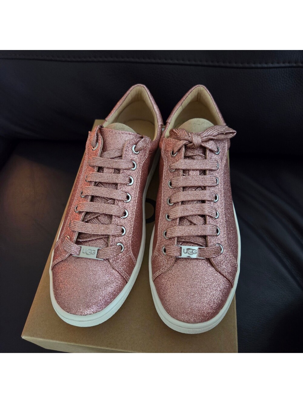 UGG W Milo Glitter Pink Women's Sneakers Size 8.5